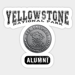 Old Faithful Alumni Yellowstone National Park (for light items) Sticker